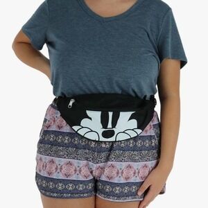 Disney Mickey Mouse Black Nylon Fanny Pack Waist Bag